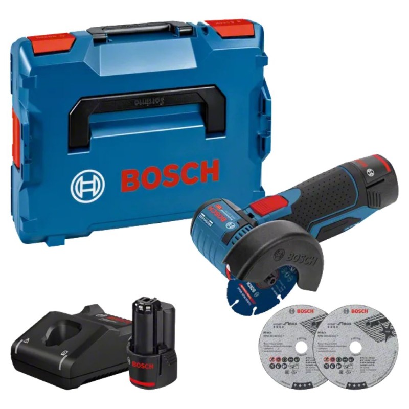 Leņķa slīpmašīna BOSCH GWS 12V-76-EC LB 2x3,0 1