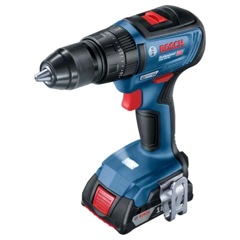 Akumulatora triecienurbjmašīna/skrūvgriezis BOSCH GSB 18V-50 GAL 1880CV LC 1