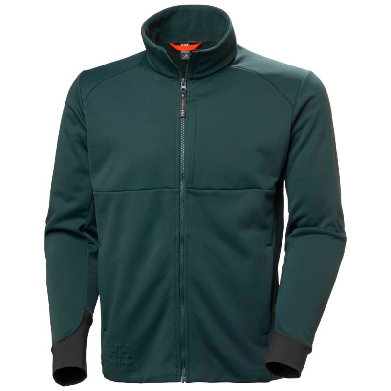 Džemperis Helly HANSEN Tech Midlayer ar rāvējslēdzēju, tumši zaļš 1