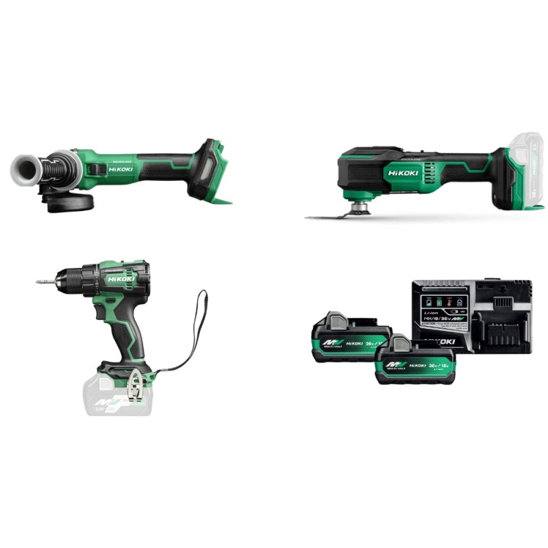 Akumuliatorinių įrankių rinkinys HiKOKI KC18MV006+ 1 Akumuliatorinių įrankių rinkinys HiKOKI KC18MV006+ 1