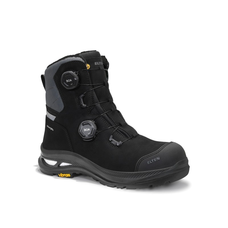 Ziemas apavi ELTEN Hays XXAG Pro BOA Black High ESD S3S HI CI, melni 1