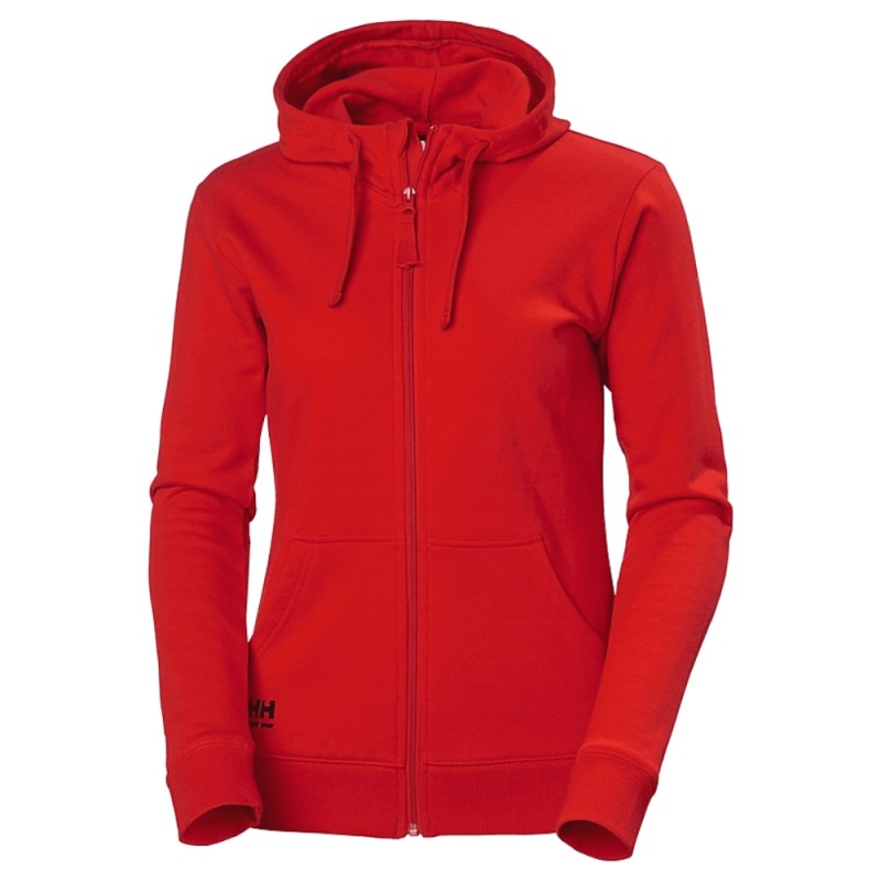 Sieviešu jaka HELLY HANSEN W Classic Zip Hoodie, sarkana 1 Sieviešu jaka HELLY HANSEN W Classic Zip Hoodie, sarkana 1