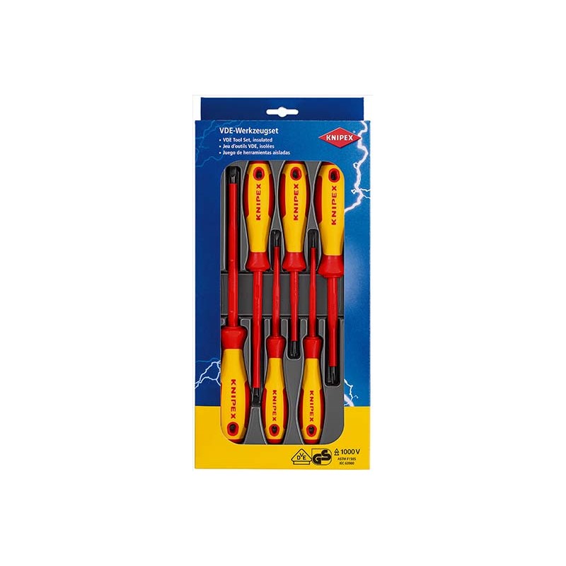 6 daļu skrūvgriežu komplekts KNIPEX VDE 002012V01 1