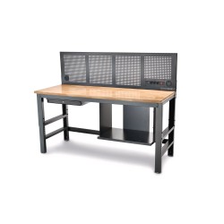 Darba galds ar sienu un koka darba virsmu STAHLWILLE WB 630
