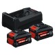 Akumulatora un lādētāja komplekts BOSCH Expert 2xEXBA18V-55, GAL 12V/18V-80 1 Akumulatora un lādētāja komplekts BOSCH Expert 2xEXBA18V-55, GAL 12V/18V-80 1