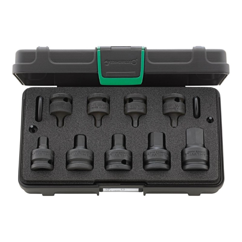 13 daļu trieciena sešstūra uzgaļu galviņu komplekts STAHLWILLE 1/2" 1 13 daļu trieciena sešstūra uzgaļu galviņu komplekts STAHLWILLE 1/2" 1