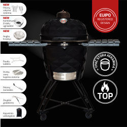 Grils KamadoClub PRO II Premium New, melns