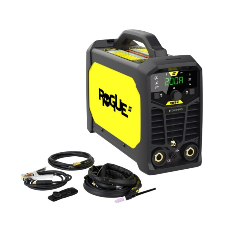 Metināšanas aparāts ESAB Rogue ET 201iP PRO TIG DC ar piederumiem 1
