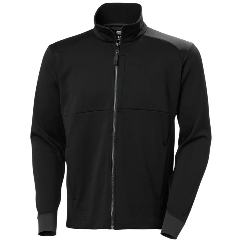 Džemperis ar rāvējslēdzēju, melns HELLY HANSEN Tech Midlayer 1