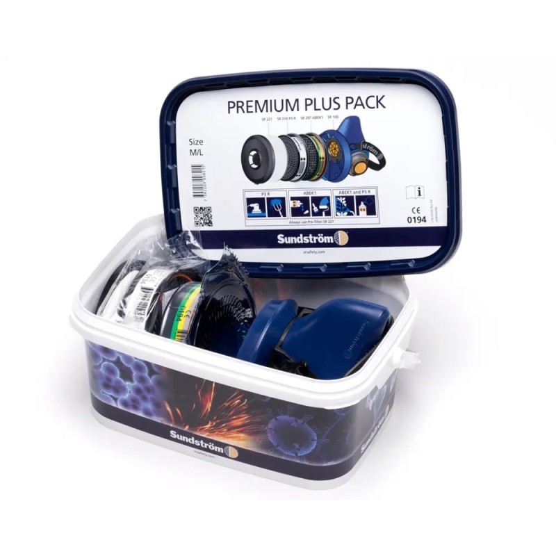 Pusmaska ar filtriem SUNDSTROM Premium Pack SR 100, M/L 1