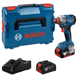 Akumulatora triecienskrūvgriezis/uzgriežņu atslēga BOSCH GDX 18V-285 2x4,0Ah, GAL 18V-40, LB
