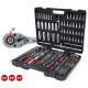 195 daļu hromēts instrumentu komplekts KS TOOLS 1/4", 3/8", 1/2" 2