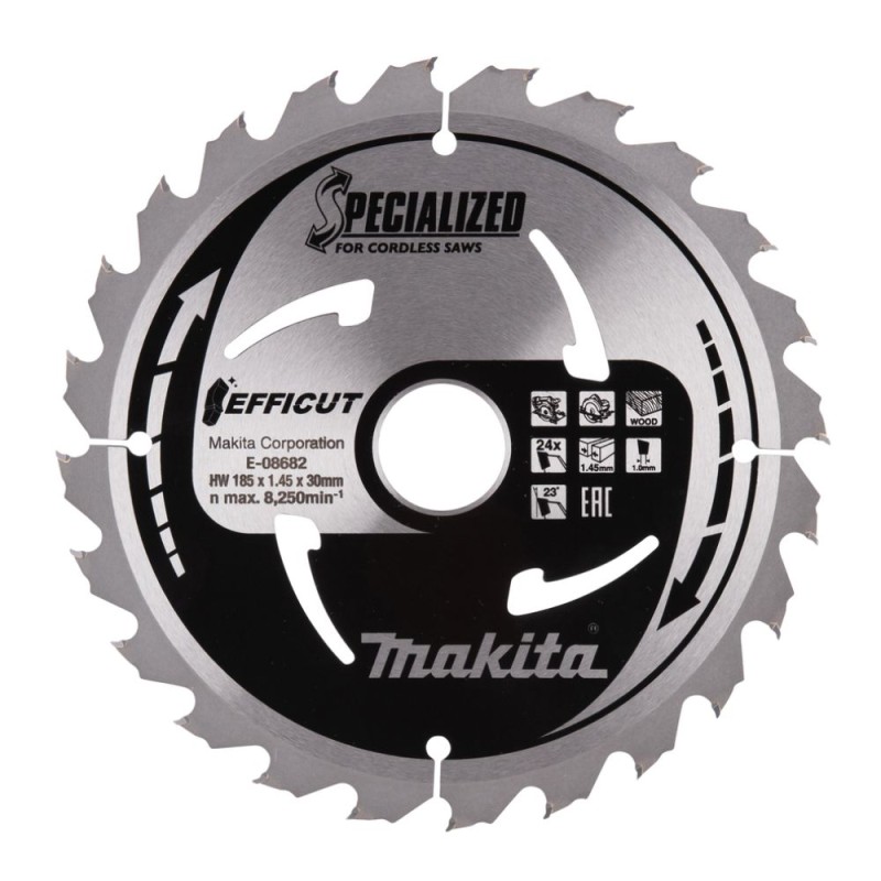 Griešanas disks kokam MAKITA Efficut 185x30x1.45mm 24T 1