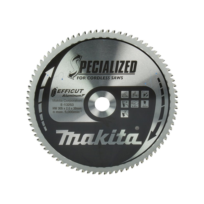Alumīnija griezējdisks MAKITA EFFICUT 305x30mm 81T -3° 1