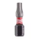 Smūginis sukimo antgalis MILWAUKEE TX25 25mm, 25 vnt. 1 Smūginis sukimo antgalis MILWAUKEE TX25 25mm, 25 vnt. 1