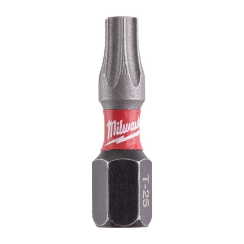 Smūginis sukimo antgalis MILWAUKEE TX25 25mm, 25 vnt. 1 Smūginis sukimo antgalis MILWAUKEE TX25 25mm, 25 vnt. 1