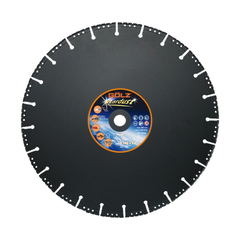 Universāls dimanta disks GOLZ Stardust Ø350x20mm 1 Universāls dimanta disks GOLZ Stardust Ø350x20mm 1