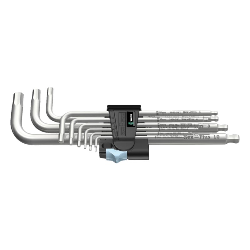 Seškantes atslēgu komplekts WERA 3950 PKL/9 INOX 1 Seškantes atslēgu komplekts WERA 3950 PKL/9 INOX 1