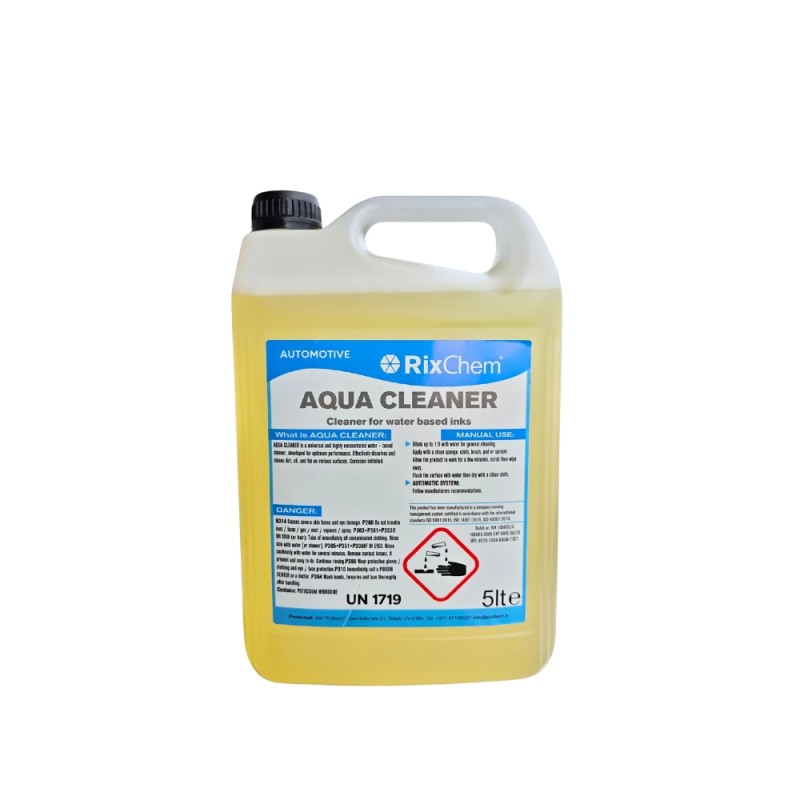 Universāls tīrīšanas līdzeklis dažādām virsmām, fasādēm un bruģakmeņiem RIXCHEM Aqua Cleaner, 5 l 1 Universāls tīrīšanas līdzeklis dažādām virsmām, fasādēm un bruģakmeņiem RIXCHEM Aqua Cleaner, 5 l 1