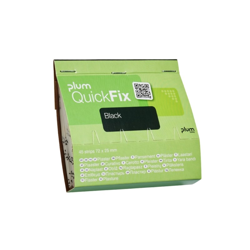 Plāksteri PLUM QuickFix Black, 45 vnt. 1