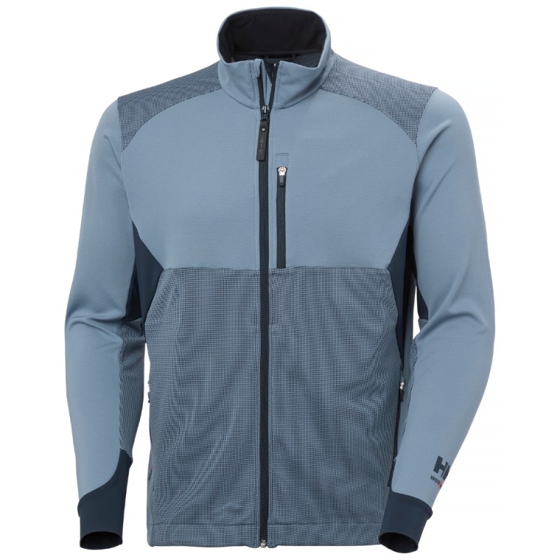 Džemperis ar rāvējslēdzēju HELLY HANSEN Tech Active Midlayer, zils 1 Džemperis ar rāvējslēdzēju HELLY HANSEN Tech Active Midlayer, zils 1