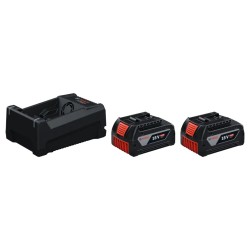 Akumulatora un lādētāja komplekts BOSCH GBA 18V 2×5,0Ah