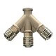 T-veida savienojums 3/8" ar ātrajām savienojuma ligzdām EWO 1373 1