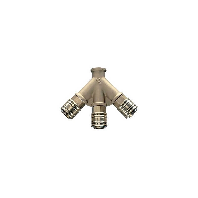 T-veida savienojums 3/8" ar ātrajām savienojuma ligzdām EWO 1373 1
