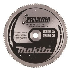 Zāģripa MAKITA Inox 305x25,4x1,95mm 100T -5°