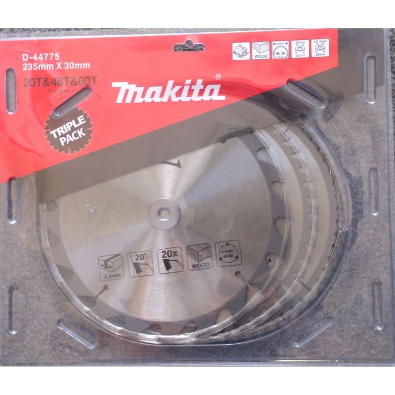 Griešanas disks MAKITA 235x30mm (20T+48T+60T), 3 gab. 1