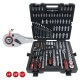  Atslēgu, tirkšķatslēgu un muciņu komplekts KS TOOLS 1/4"+3/8"+1/2", 216 daļu 2