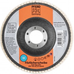 Mīksts pulēšanas disks PFERD FFS 125/22,23 W