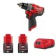 Akumulatora urbjmašīna-skrūvgriezis MILWAUKEE M12 FDD-202X 2