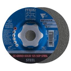 Slīpēšanas disks CC-Grind-Solid 125 SGP Steel Delta