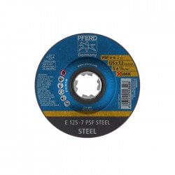 Slīpēšanas disks PFERD E125-7 PSF STEEL/X-LOCK