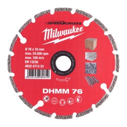 Universāls dimanta disks MILWAUKEE DHMM 76 76x10mm