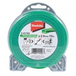 Ovālas spirāles trimmera aukla MAKITA 2,0mmx15m