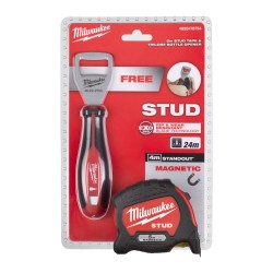 Profesionāla mērlente ar magnētu MILWAUKEE STUD gen2, 5 m ar piederumu