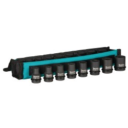 8 daļu trieciena skrūvēšanas muciņu komplekts MAKITA 1/2" E-02989