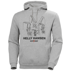 Džemperis HELLY HANSEN Manchester Graphic Hood, pelēks