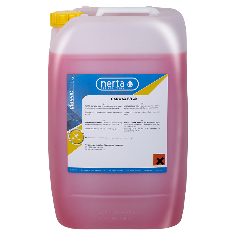 Šķidrais vasks CARWAX BR.30 NERTA 1 Šķidrais vasks CARWAX BR.30 NERTA 1