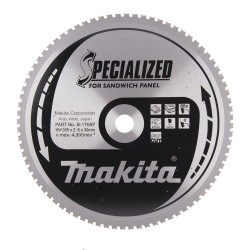 Zāģripa ar metālu pārklātām plāksnēm MAKITA 355x30x2,6mm 80T