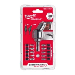 Leņķa trieciena uzgaļu komplekts MILWAUKEE Knuckle, 11 gab.