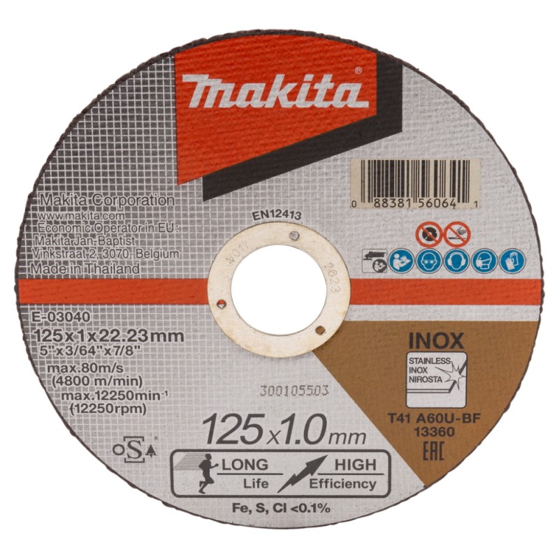 Pjovimo diskas MAKITA A60U RST 125x1mm 1