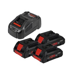 Akumulatora un lādētāja komplekts BOSCH GBA ProCORE 18V 3x4.0Ah