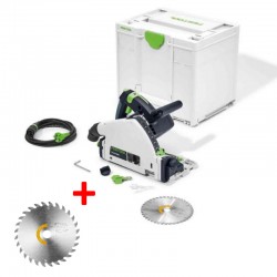 Iegremdējamais ripzāģis FESTOOL TS 55 FEBQ-Plus ar piederumu