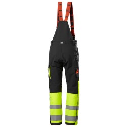 Augstas redzamības ziemas bikses Alna 2.0 WINTER PANT CL 1, melns/dzeltens