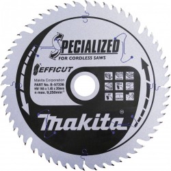 Zāģripa koksnei MAKITA Efficut 165x1,45x20mm T56 23°