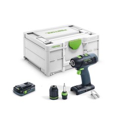 Akumulatora skrūvgriezis-urbjmašīna FESTOOL T18+3 4,0Ah