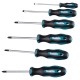 6 daļu skrūvgriežu komplekts MAKITA E-10528 2